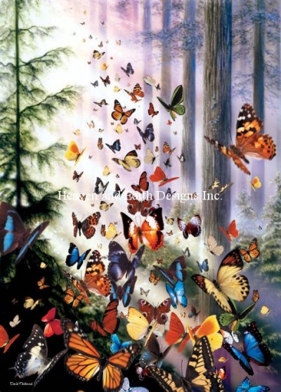 Diamond Painting Canvas - Mini Butterfly Woods